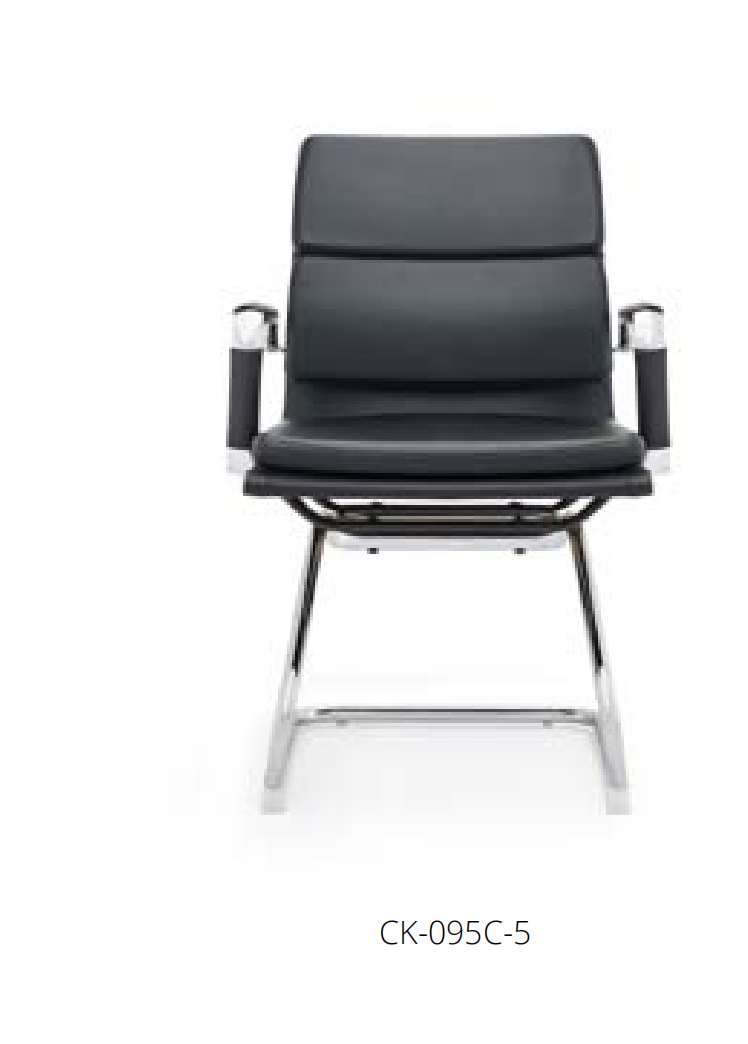 Kunstleder Stuhl in Schwarz modern eleganter Sitzkomfort