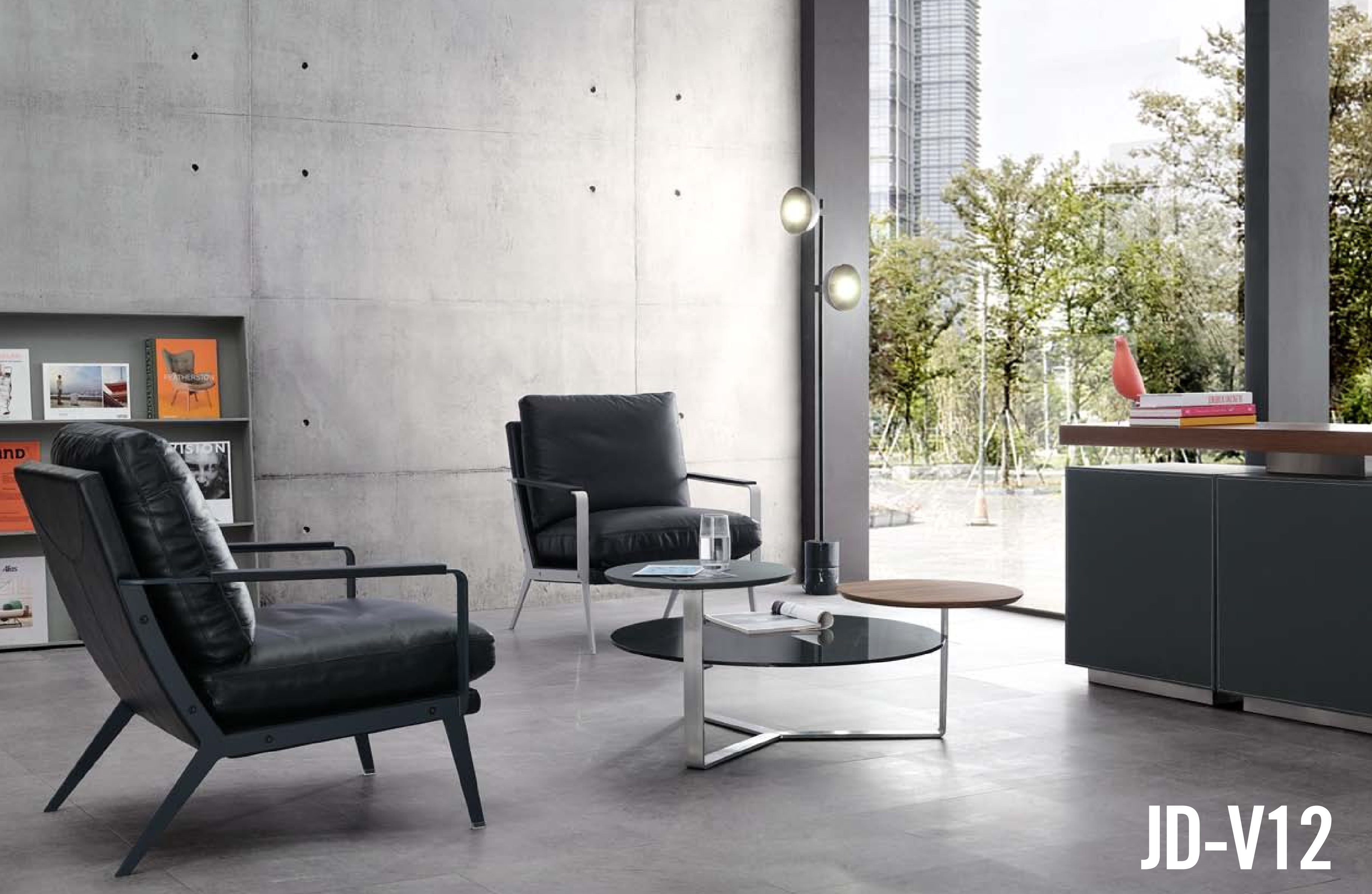 Kunstleder Sessel in Grau modern, komfortabel und stilvoll