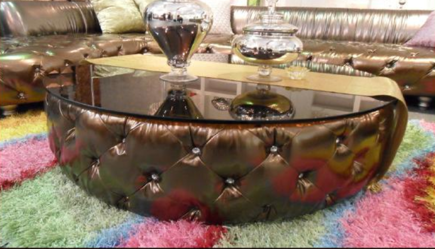 Couchtisch Chesterfield Luxus Wohnzimmer Kaffeetisch Holz Modern Neu