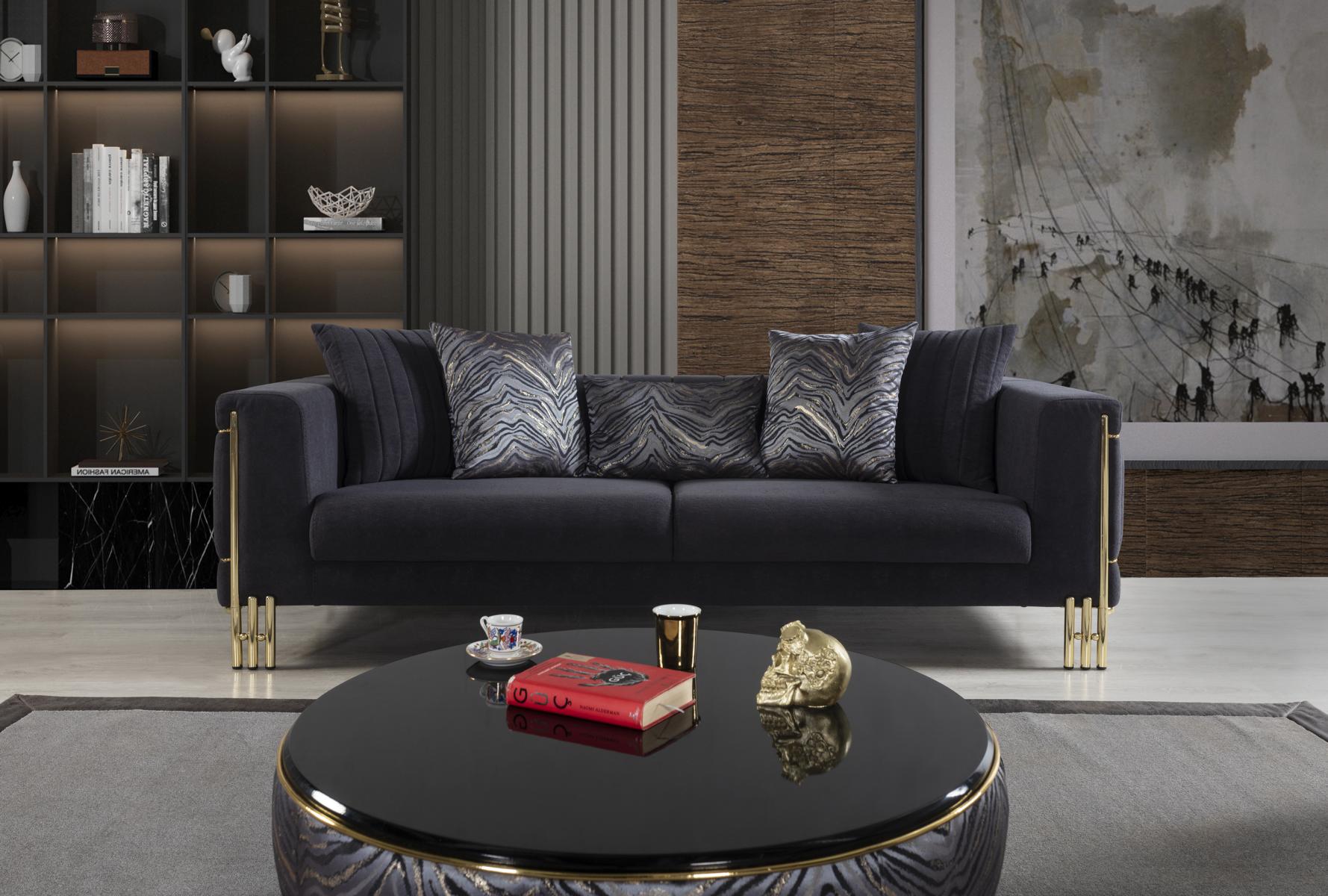 Polstersofa Komfort Dreisitzer Lounge 3er-Sofa Dreisitzcouch Polstersofa 230cm