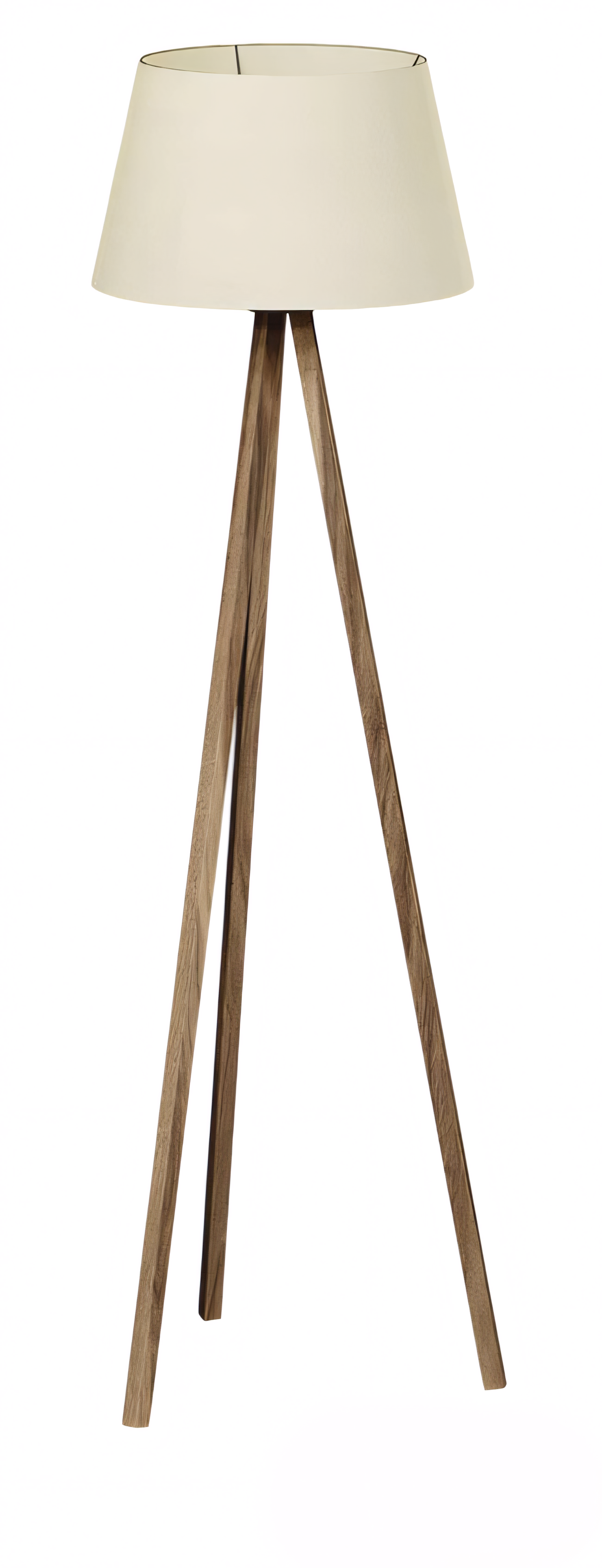 Beige Holz Stehlampe im eleganten Design für Wohnzimmer