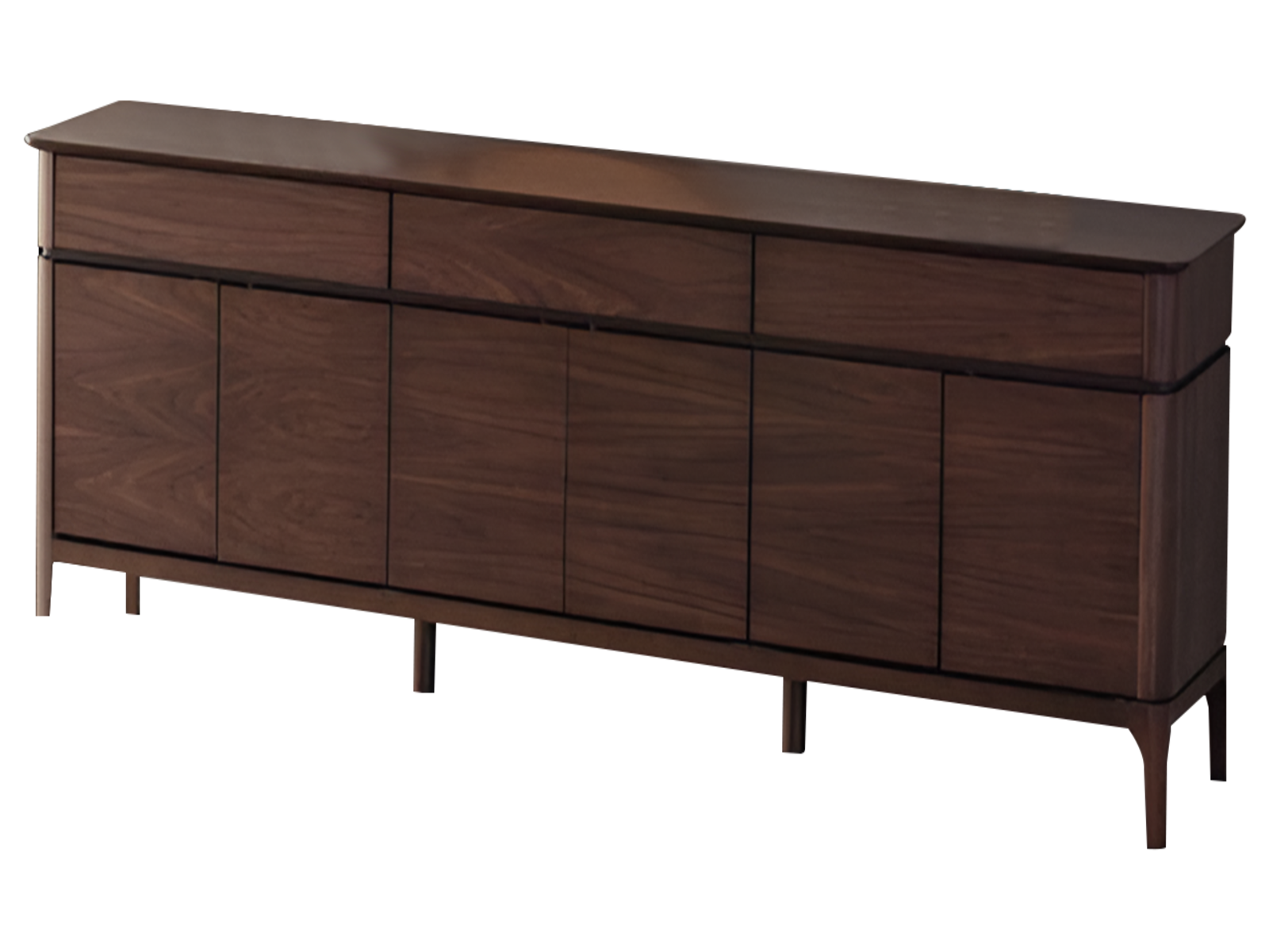 Designer Braunes Sideboard Luxuriöse Esszimmer Anrichte Holz Möbel