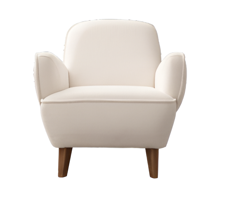 Beiger Stoffsessel Moderner Sessel Wohnzimmermöbel Sessel für zu Hause