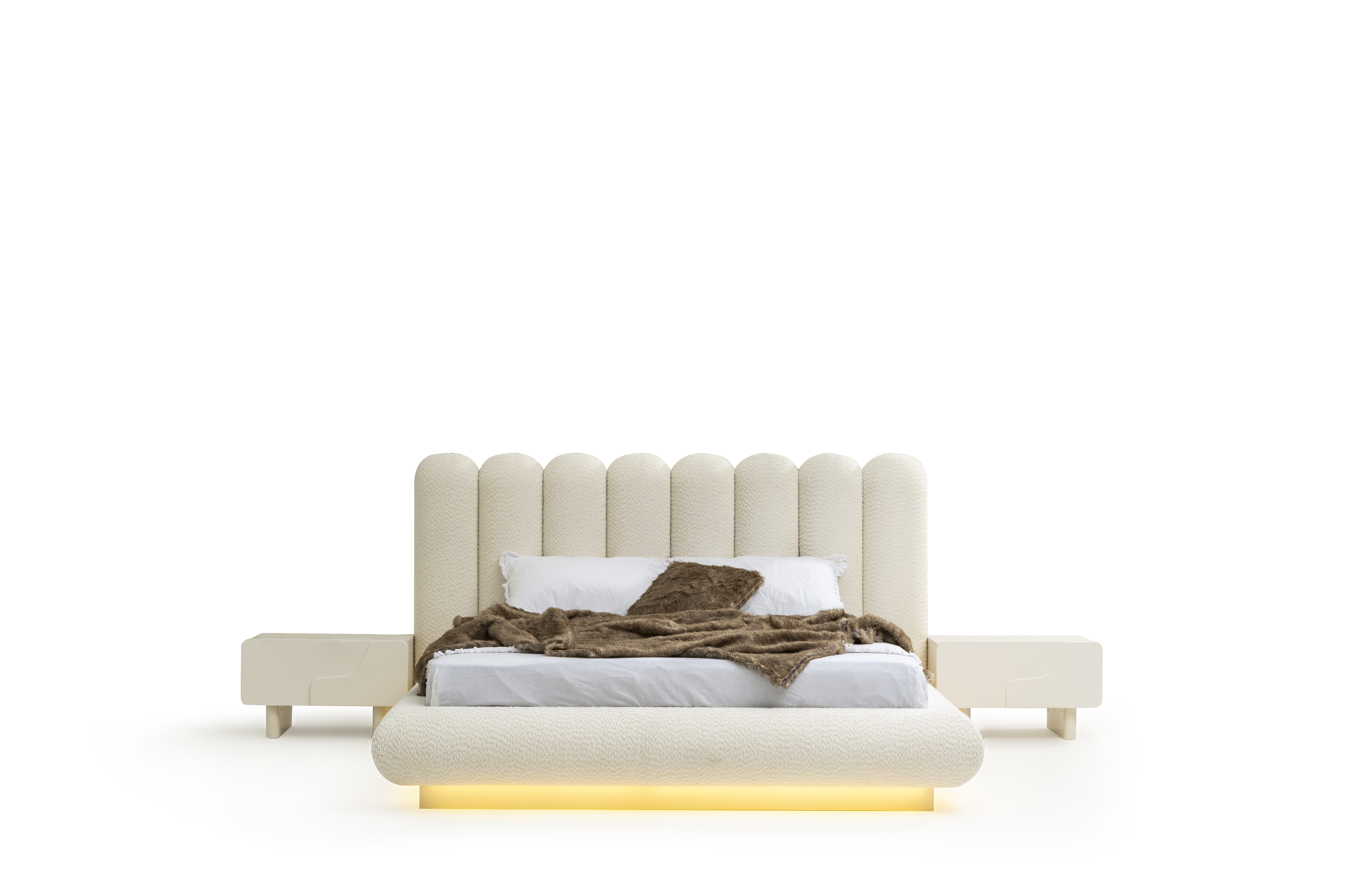 Stilvolles 3-tlg. Schlafzimmer-Set – Bett und Zwei Nachttische für Ihr Zuhause