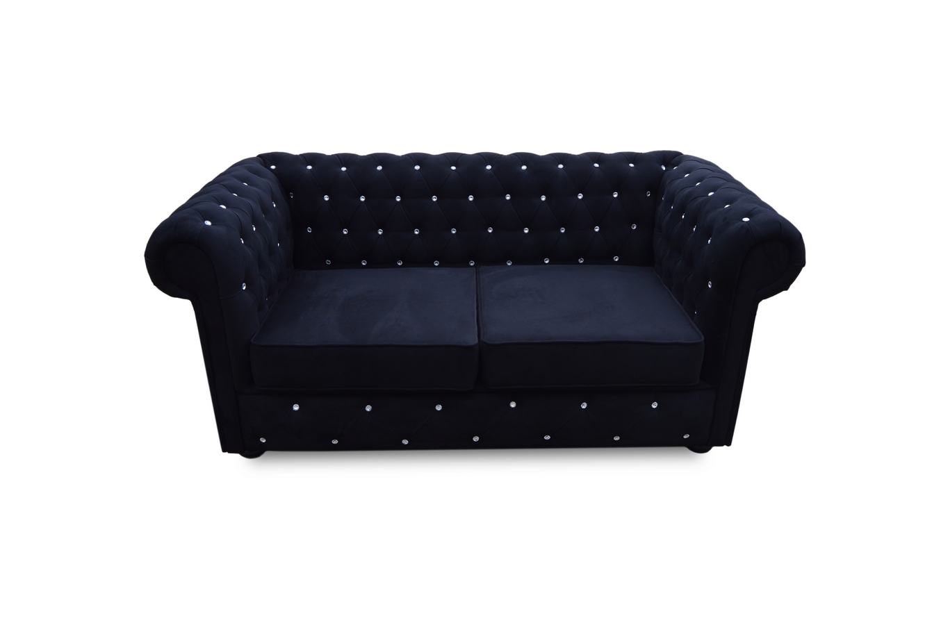 Großer Chesterfield-Sofa aus Leder in klassischem Braun